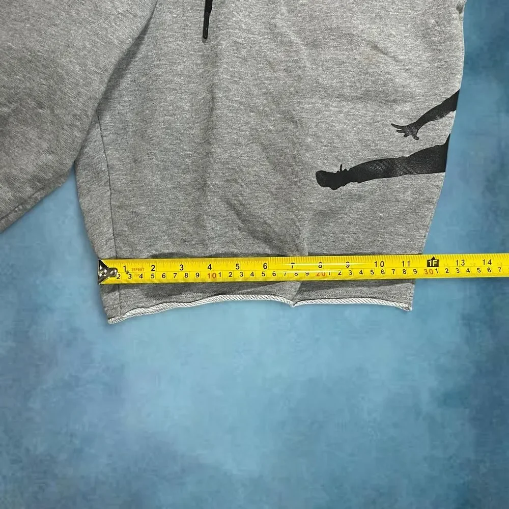 Men’s gray Jordan sweatshorts basketball shorts gym workout summer casual